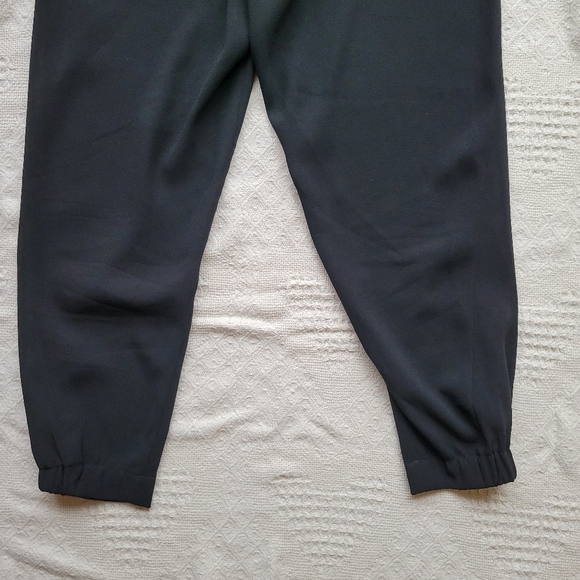 Babaton by Aritzia Dexter Pull On Business Formal Cropped Pant Trousers- Black - Picture 9 of 12